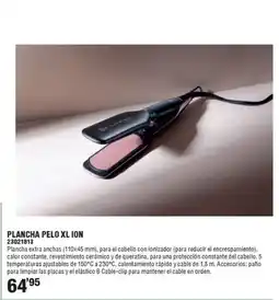 Optimus Plancha pelo xl ion oferta