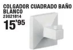 Optimus Colgador cuadrado baño blanco oferta