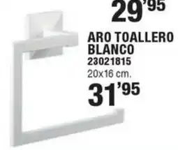 Optimus Aro toallero blanco oferta