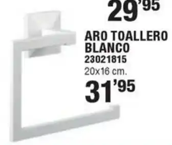 Optimus Aro toallero blanco oferta