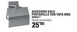 Optimus Accesorio kalo portarollo con tapa inox oferta