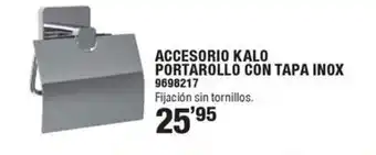 Optimus Accesorio kalo portarollo con tapa inox oferta