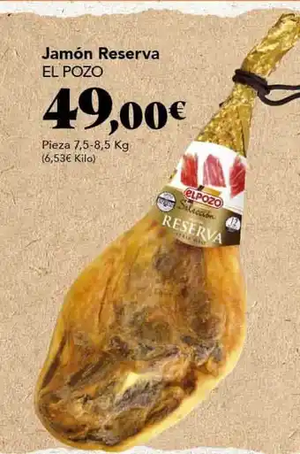 Gadis Jamón Reserva El Pozo 7,5-8,5kg oferta