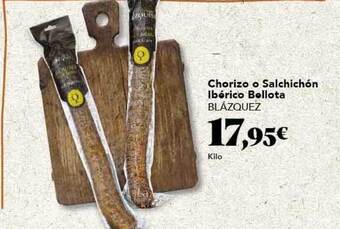 Gadis Chorizo O Salchichón Ibérico Bellota Blázquez oferta