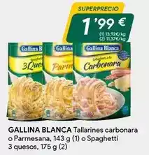 Masymas Gallina blanca - tallarines carbonara o parmesana oferta