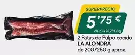 Masymas 2 patas de pulpo cocido oferta
