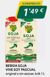Masymas Pascual - bebida soja vive soy oferta