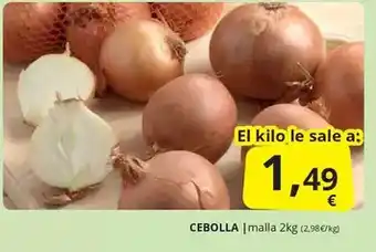 Supermercados MAS Cebolla oferta