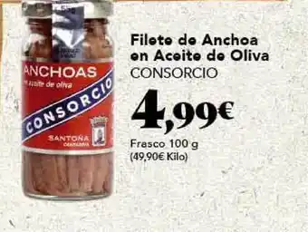 Gadis Filete De Anchoa En Aceite De Oliva Consorcio oferta