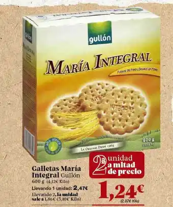 Gadis Gullón Galletas Maria Integral 600g oferta