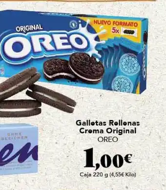 Gadis Oreo Galletas Rellenas Crema Original 220g oferta