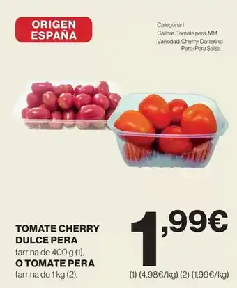 Supercor Origen - tomate cherry oferta