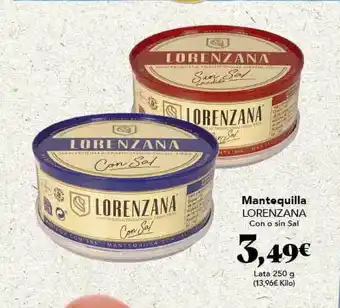 Gadis Mantequilla Lorenzana 250g oferta