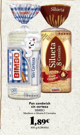 Gadis Pan Sandwich Sin Corteza Bimbo oferta