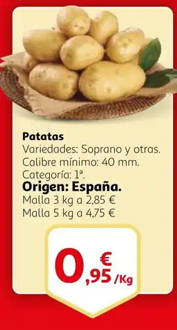 Alcampo Patatas oferta