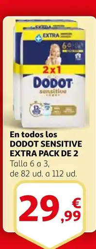 Alcampo DODOT SENSITIVE EXTRA PACK En todo los oferta