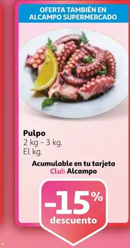 Alcampo Pulpo oferta