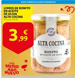 Alcampo ALTA COCINA Lomos de bonito en aceite de oliva oferta