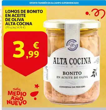 Alcampo ALTA COCINA Lomos de bonito en aceite de oliva oferta