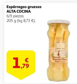 Alcampo ALTA COCINA Espárragos gruesos oferta