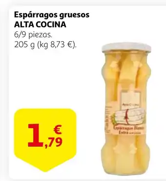 Alcampo ALTA COCINA Espárragos gruesos oferta
