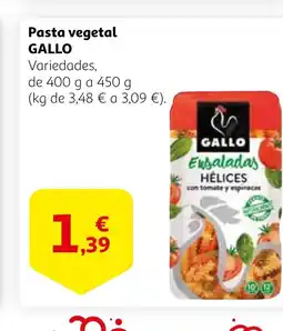 Alcampo GALLO Pasta vegetal oferta