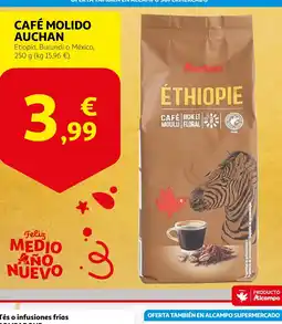 Alcampo AUCHAN Café molido oferta