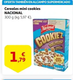 Alcampo NACIONAL Cereales mini cookies oferta