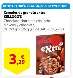 Alcampo KELLOGG'S Cereales de granola extra oferta