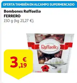 Alcampo FERRERO Bombones Raffaello oferta