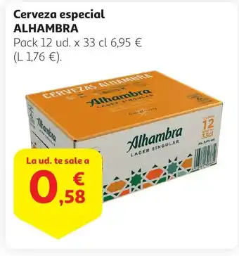Alcampo ALHAMBRA Cerveza especial oferta
