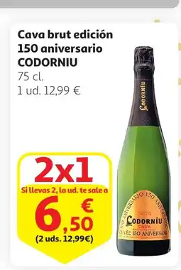 Alcampo CODORNIU Cava brut edición 150 aniversario oferta