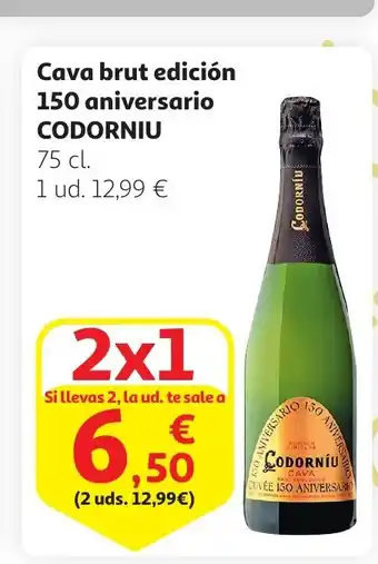 Alcampo CODORNIU Cava brut edición 150 aniversario oferta