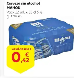 Alcampo MAHOU Cerveza sin alcohol oferta