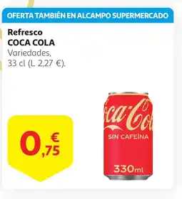 Alcampo COCA COLA Refresco oferta