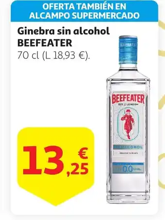 Alcampo BEEFEATER Ginebra sin Ginebra sin alcohol oferta