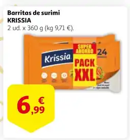 Alcampo KRISSIA Barritas de surimi oferta