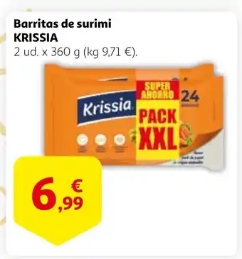 Alcampo KRISSIA Barritas de surimi oferta