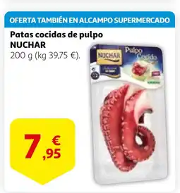 Alcampo NUCHAR Patas cocidas de pulpo oferta