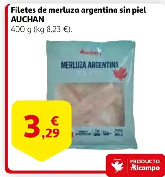 Alcampo AUCHAN Filetes de merluza argentina sin piel oferta