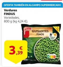 Alcampo FINDUS Verduras oferta