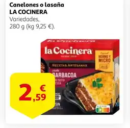 Alcampo LA COCINERA Canelones o lasaña oferta