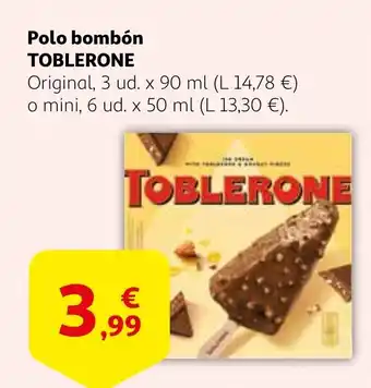 Alcampo TOBLERONE Polo bombón oferta