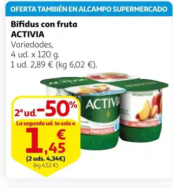 Alcampo ACTIVIA Bífidus con fruta oferta