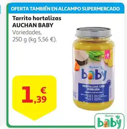 Alcampo AUCHAN BABY Tarrito hortalizas oferta