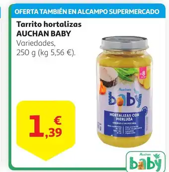 Alcampo AUCHAN BABY Tarrito hortalizas oferta