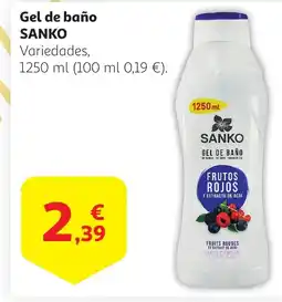 Alcampo SANKO Gel de baño oferta