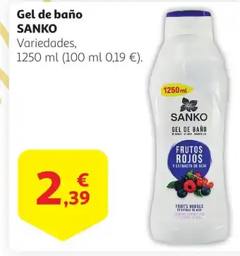 Alcampo SANKO Gel de baño oferta