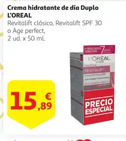 Alcampo L'OREAL Crema hidratante de día Duplo oferta