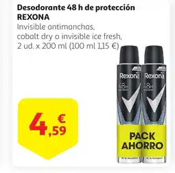 Alcampo REXONA Desodorante 48 h de protección oferta